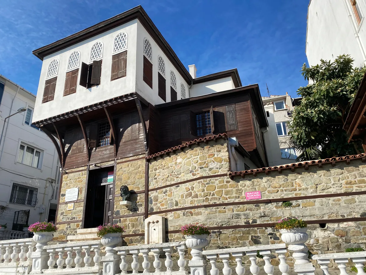 A Rodostó városában alálható Rákóczi Emlékház külső homlokzata.