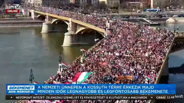 Megtelt a Margit híd: a tömeg vége még el se tudott indulni