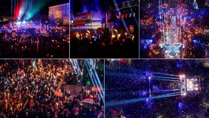 Orbán Viktor az egri Békemeneten: Olyan kormányt válasszanak, amelyik nemet tud mondani a háborúra!