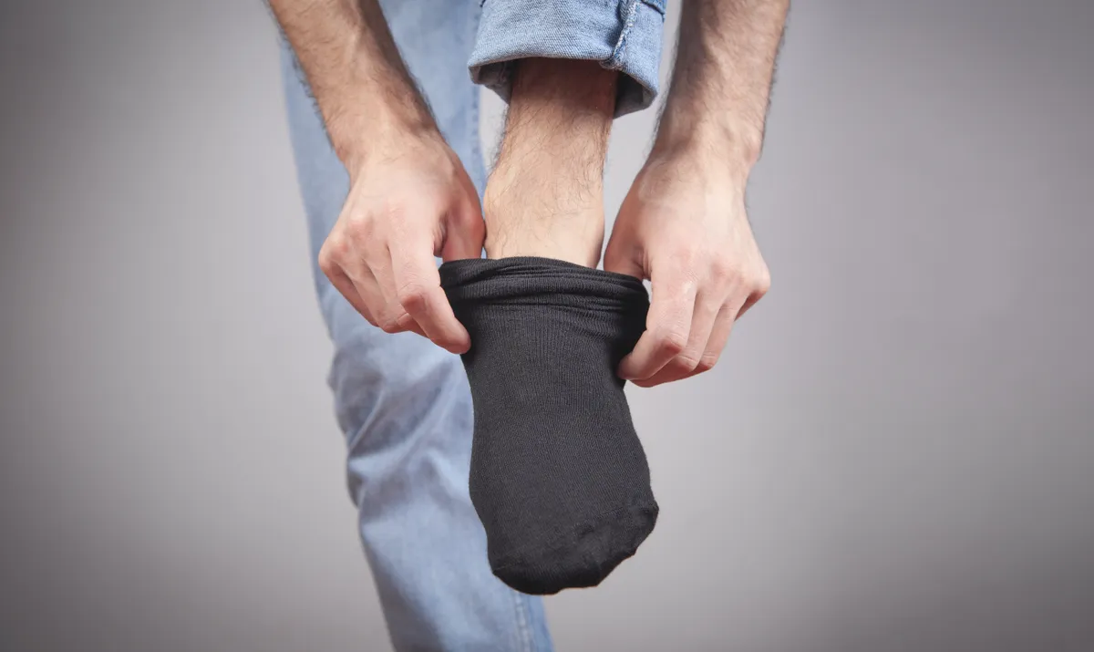 Egyensúly teszt zoknival