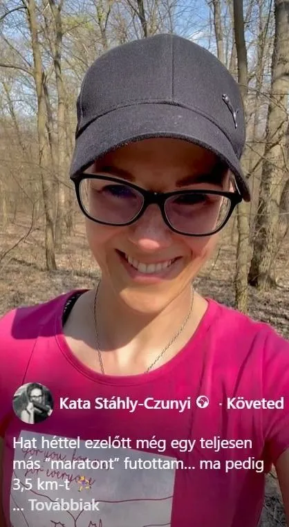 Kata folyamatosan poszotl a követőinek az állaotáról 