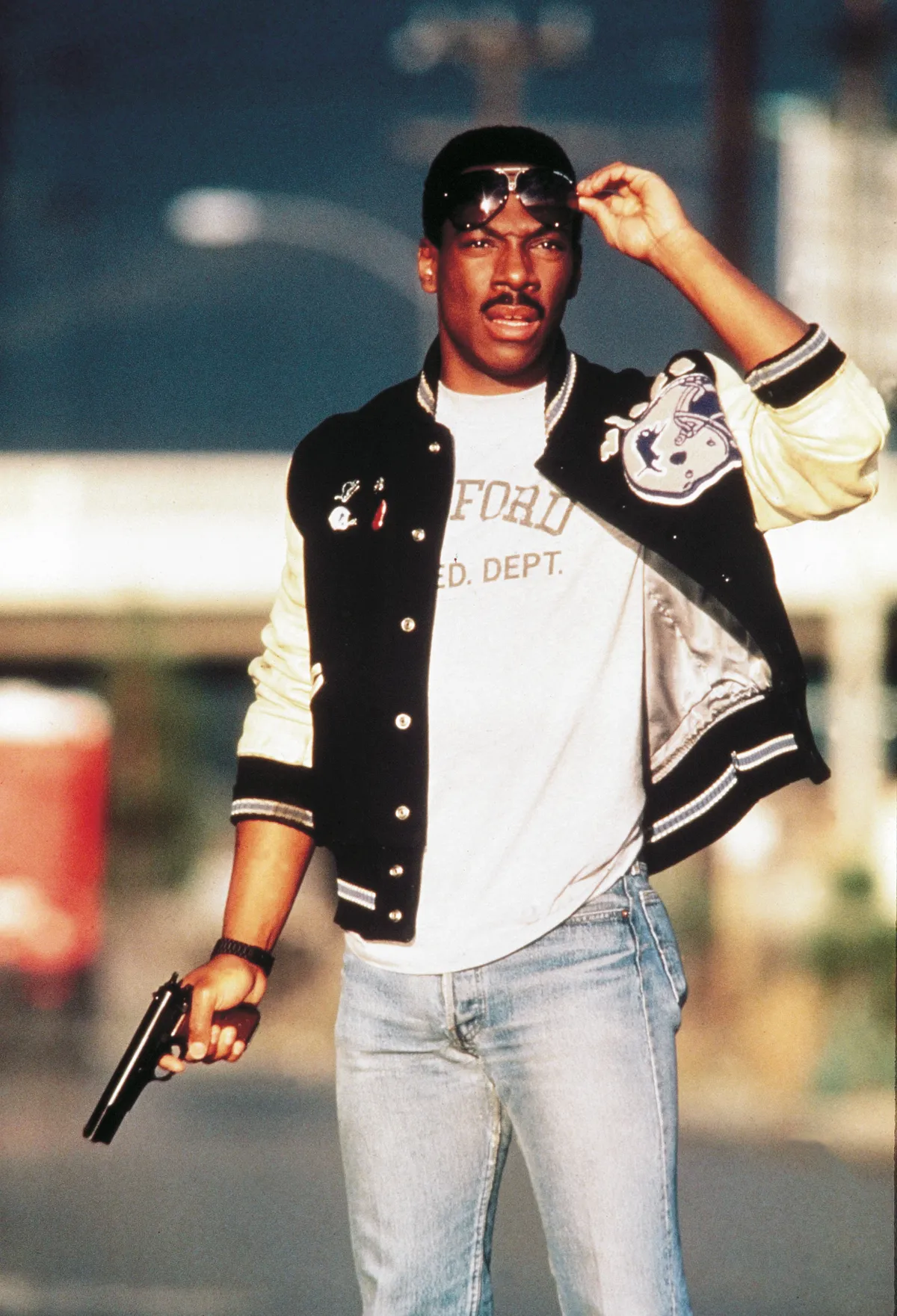 EDDIE MURPHY  in BEVERLY HILLS COP (1984).