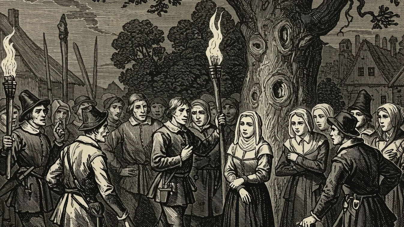 Illusztráció egy boszorkányperről.