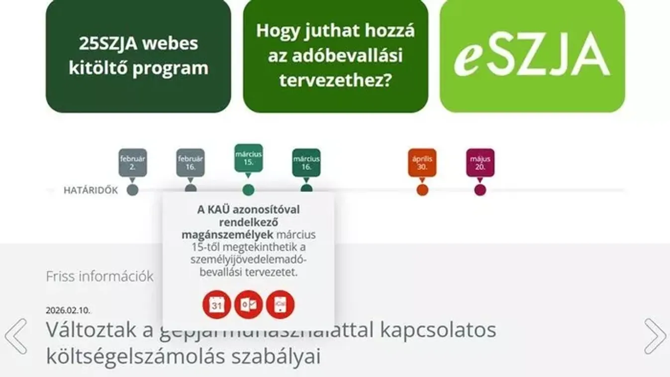 Vasárnaptól elérhetők az idei SZJA-tervezetek – ez velük a teendő