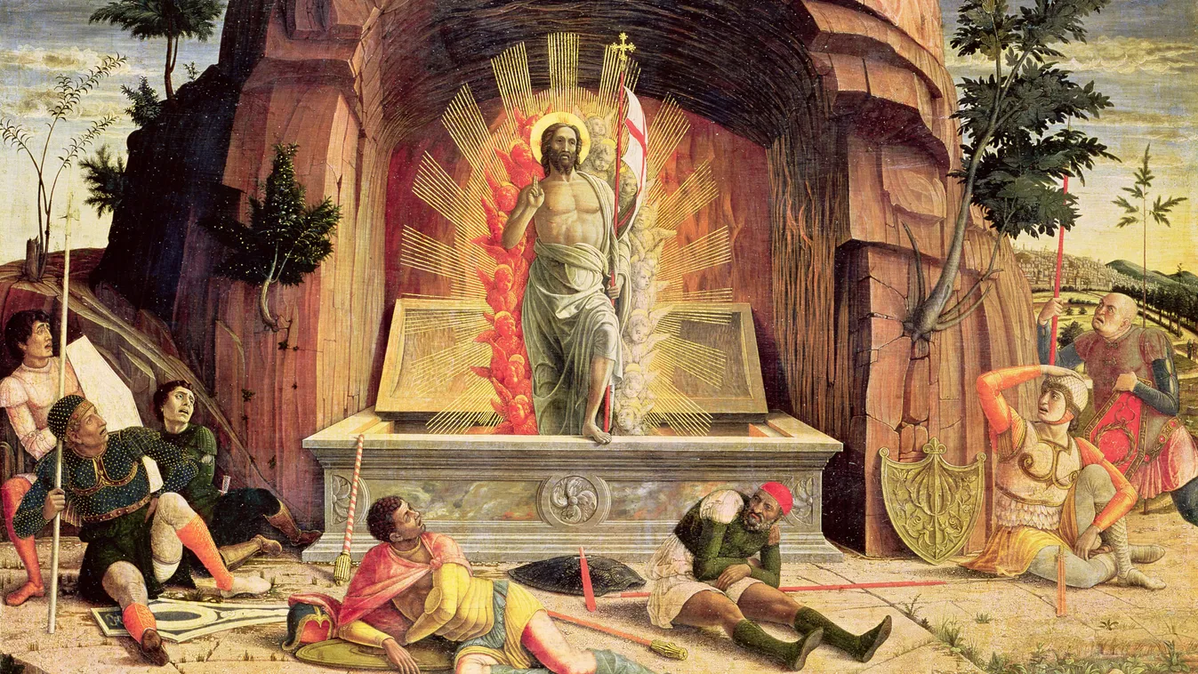 Jézus húsvéti feltámadása festményen