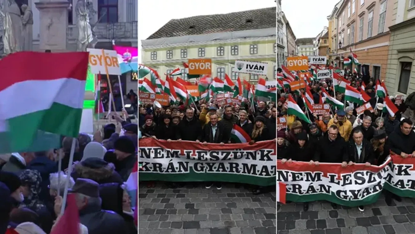 A győri országjáráson is megüzenték: "Nem leszünk ukrán gyarmat"