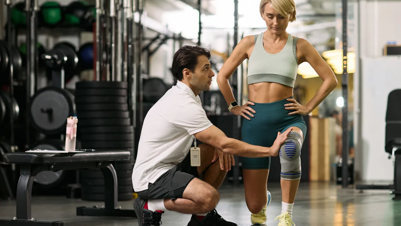 Edzés változókorban edzővel konditeremben