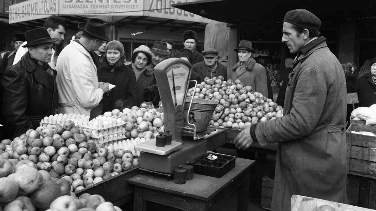 Régi budapesti piac a retró kvízben.