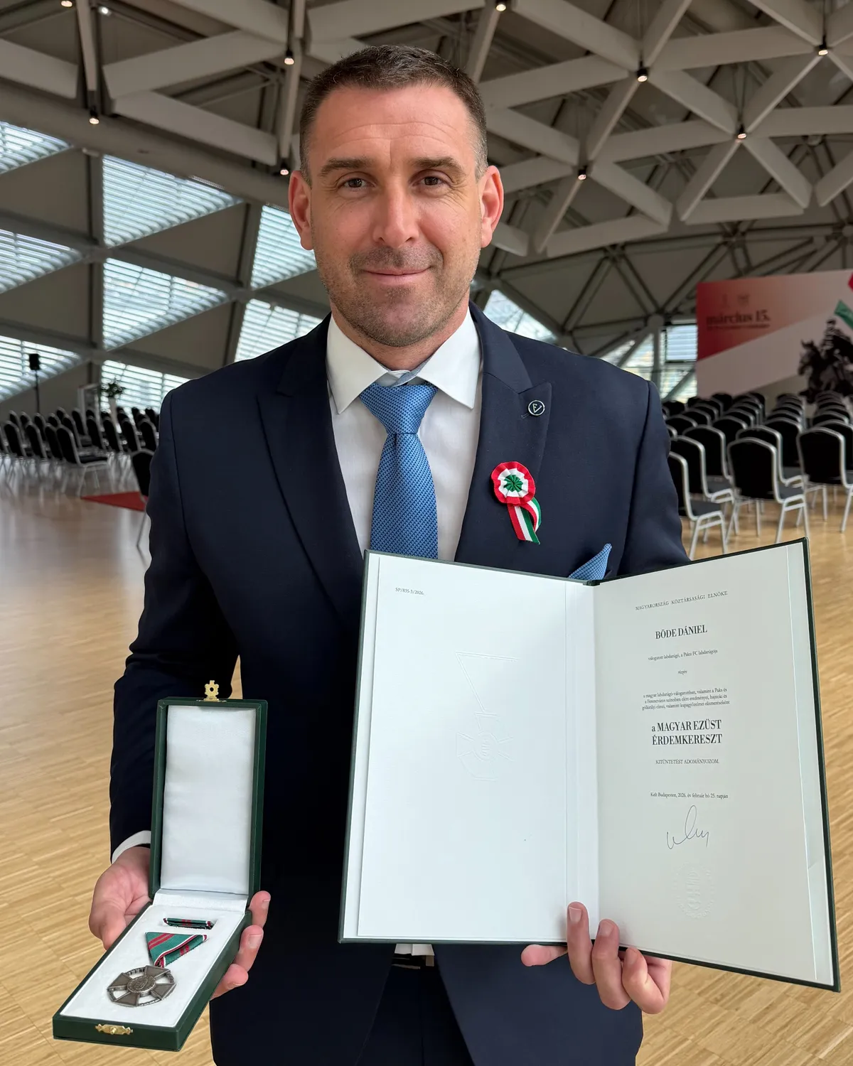 Böde Danit Magyar Ezüst Érdemkereszttel tüntették ki