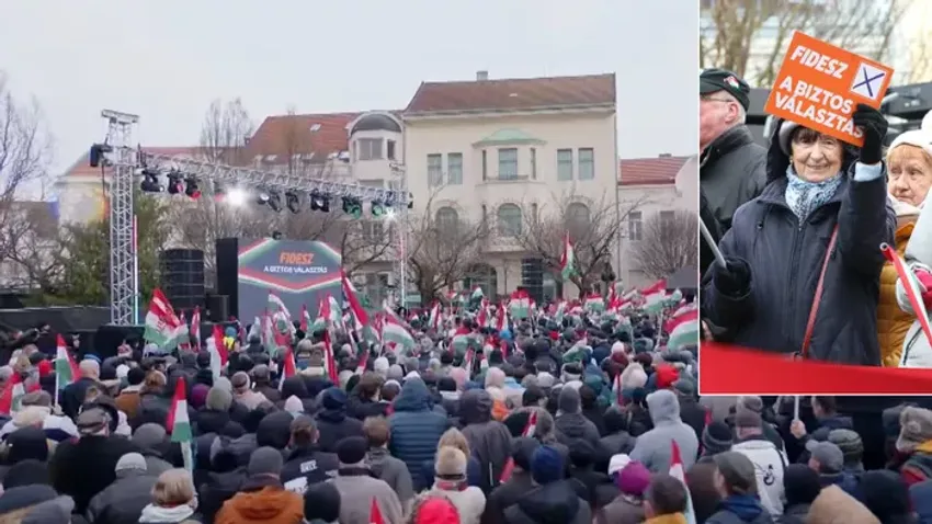 Hatalmas tömeg: így várják Orbán Viktort Veszprémben