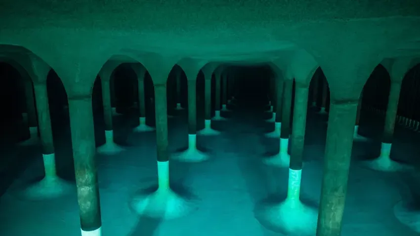 Korabeli fotókon a Gruber József víztároló építése