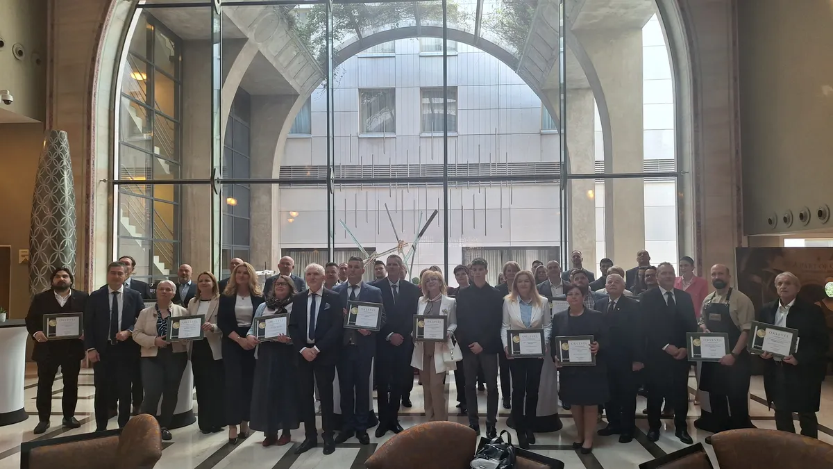 A turisztikai szakmai díjak idei díjazottjai.