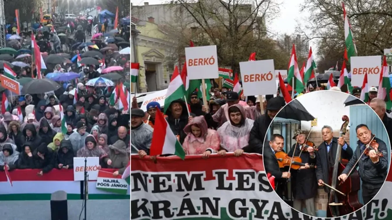 Megérkeztek az első fotók: Muzsikával és hatalmas tömeggel várják Szolnokon Orbán Viktort