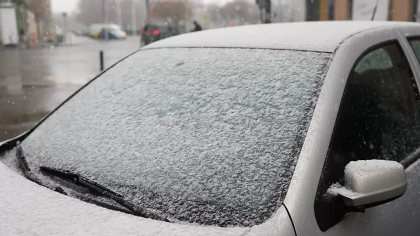 Extrém időjárás Magyarországon, videók érkeztek a havazásról