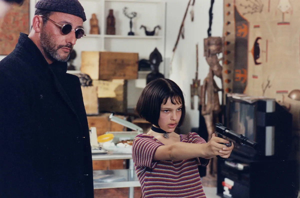 Jean Reno és Natalie Portman a Léon, a profi című filmben.