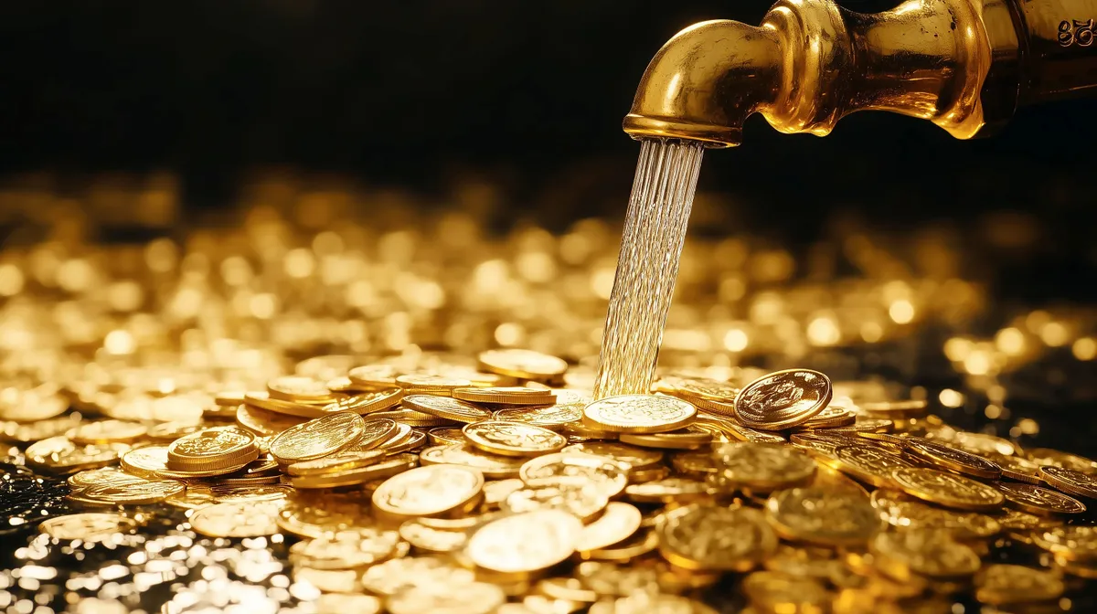 Érmék lemosása pénzvonzási céllal