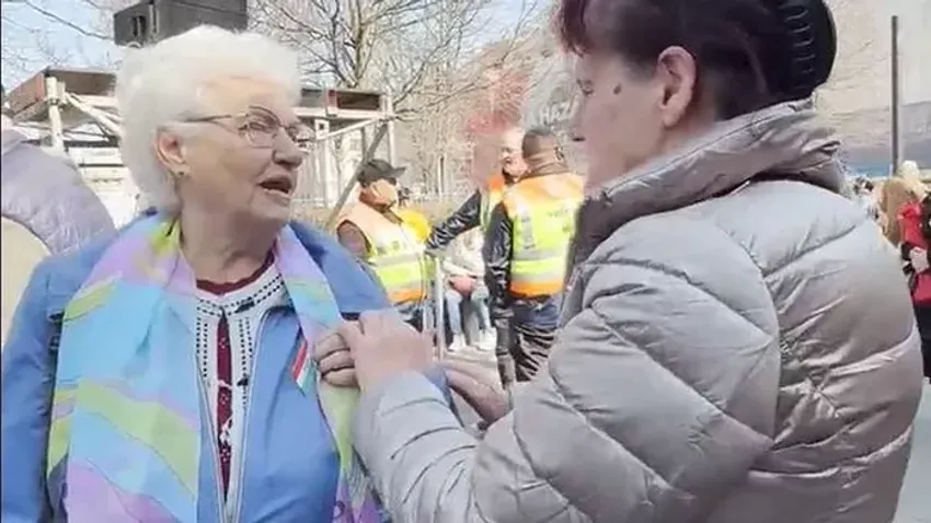 Orbán Viktor édesanyja a Békemeneten: Háború? Isten őrizz!