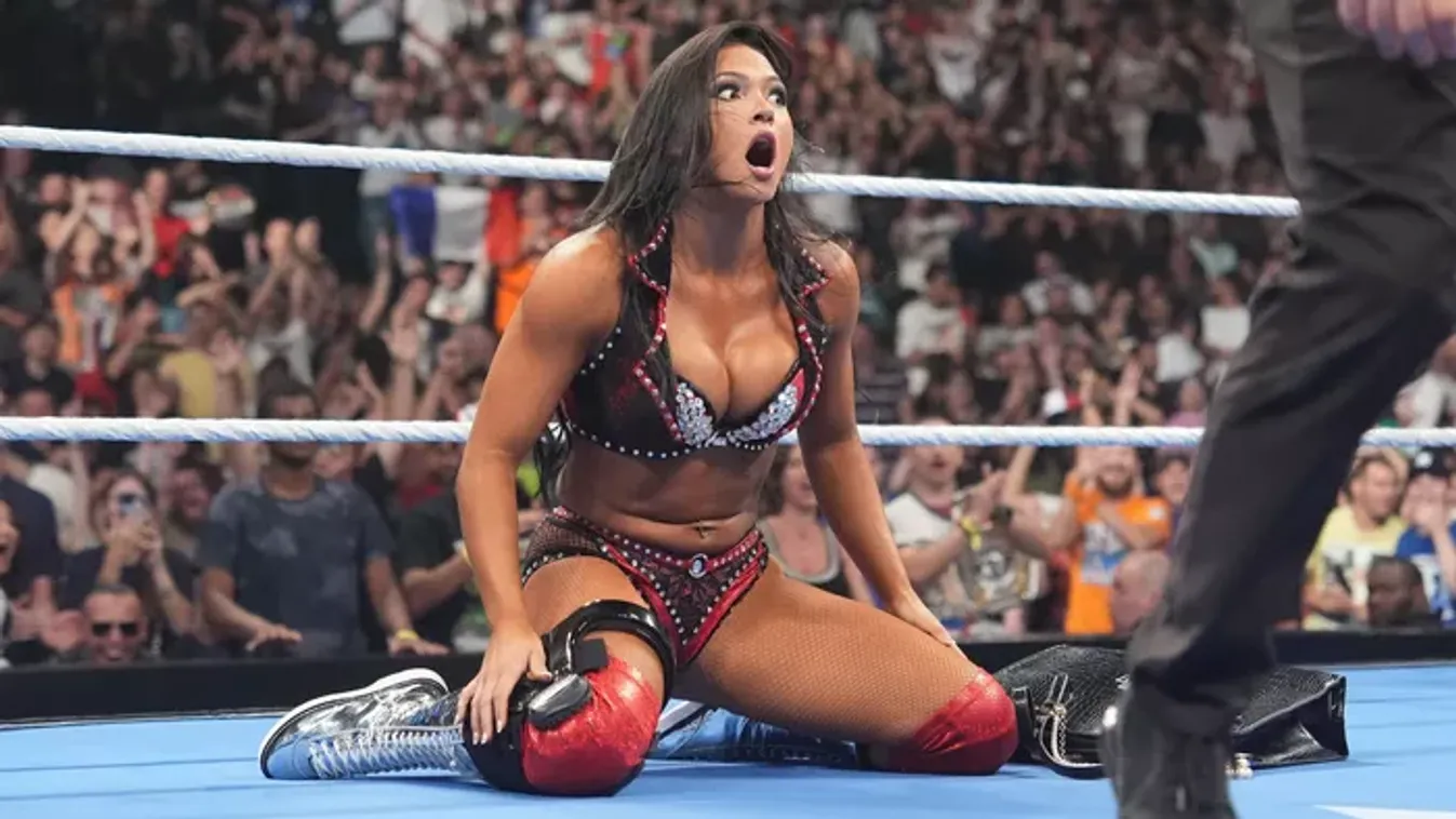 Melltartóbaleset a tévében, élő adásban villantott nagyot a sportolónő