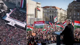 Orbán Viktor a Kossuth téren: "Soha sem fogjuk megengedni, hogy Magyarországot gyűlölet és düh kormányozza!"