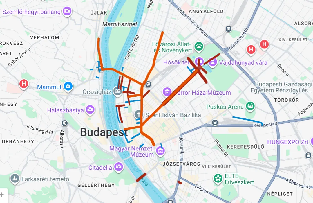 Útlezárások március 15-én