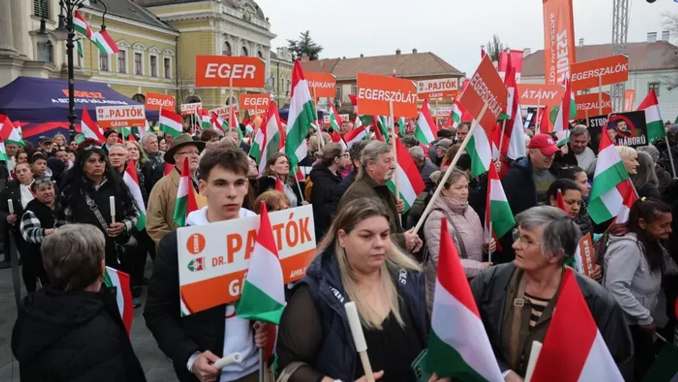 Orbán Viktor: Egerben is nagyot szólt a Békemenet - Óriási a tömeg!