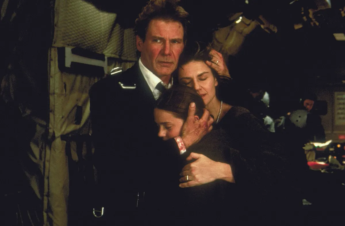 Harrison Ford Az elnök különgépe című filmben.