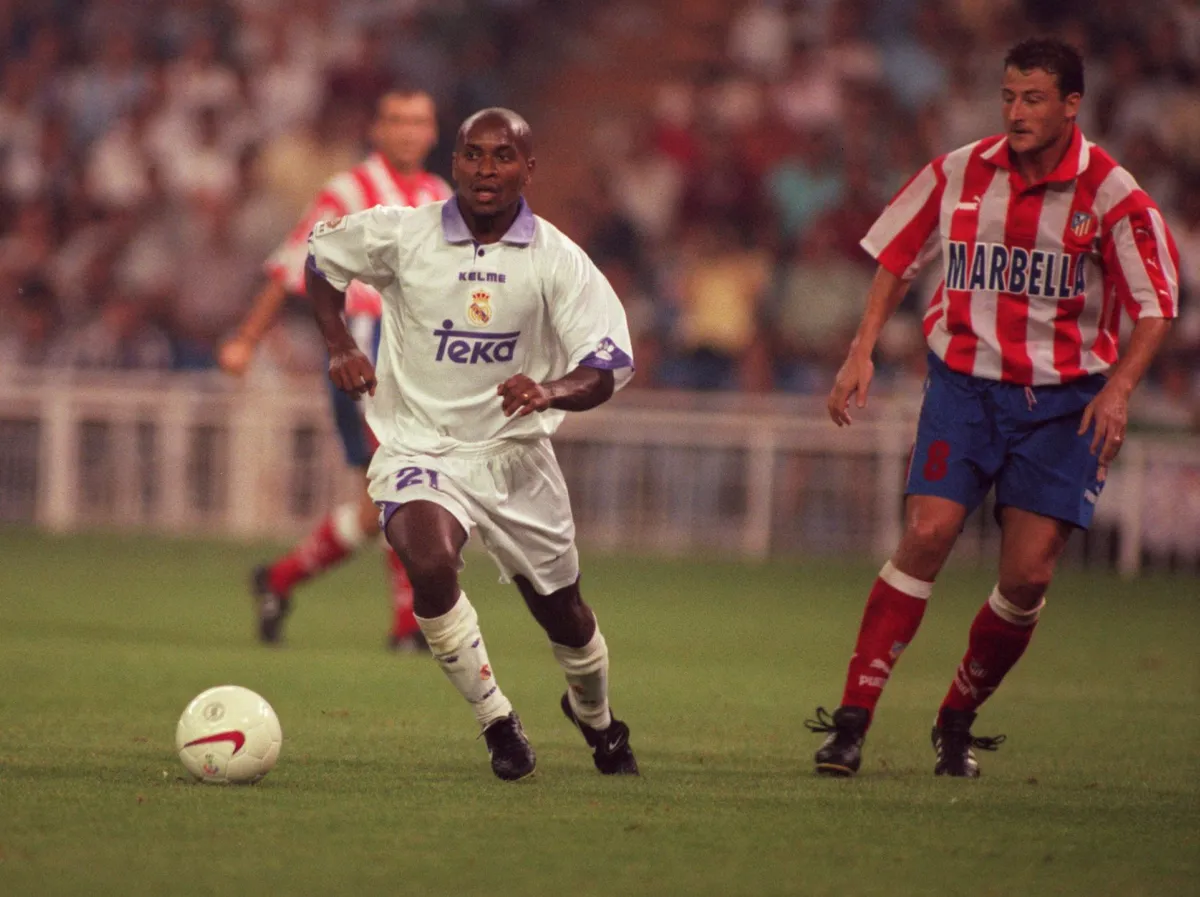 Zé Roberto (balra) egy 1997-es Real-Atlético madridi derbin