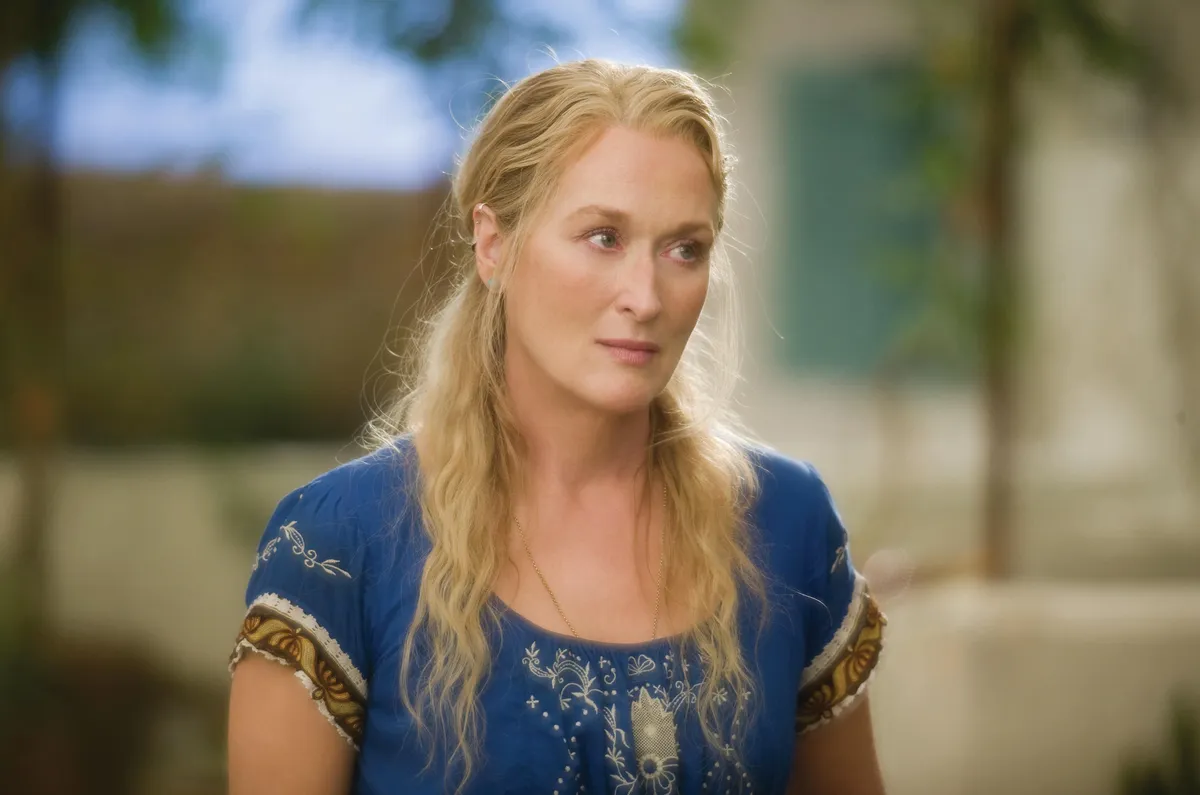 Meryl Streep Donna szerepében a Mamma Mia! című filmben.