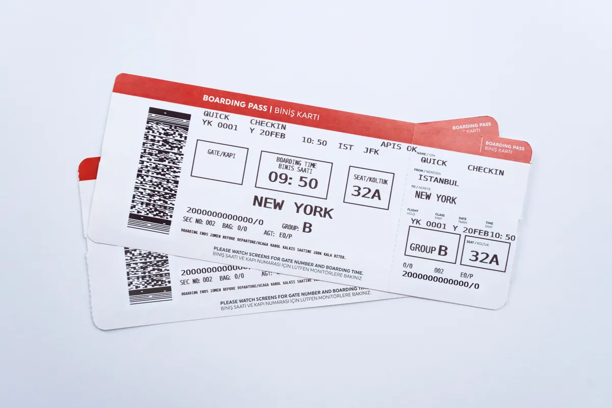 A beszállókártya kódjai fontos információkat takarnak. 