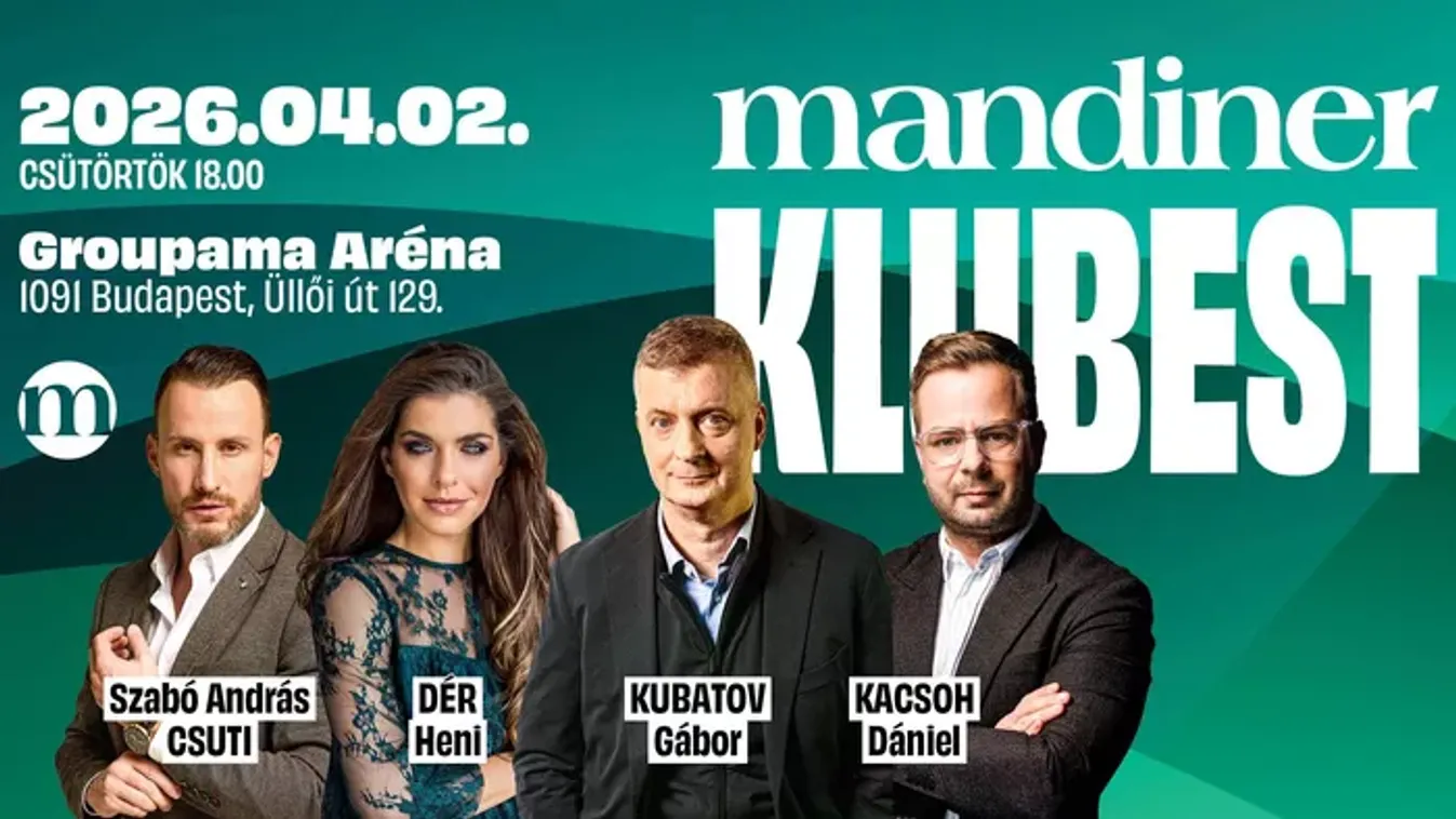 Nem érdemes kihagyni: Dér Henivel és Kubatov Gáborral jön a választás előtti utolsó Mandiner Klubest