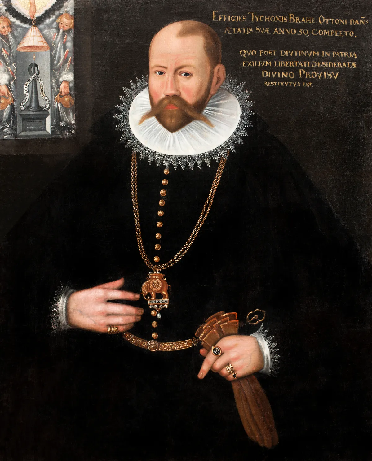 Tycho Brahe, aki furcsa halálesetet szenvedett.