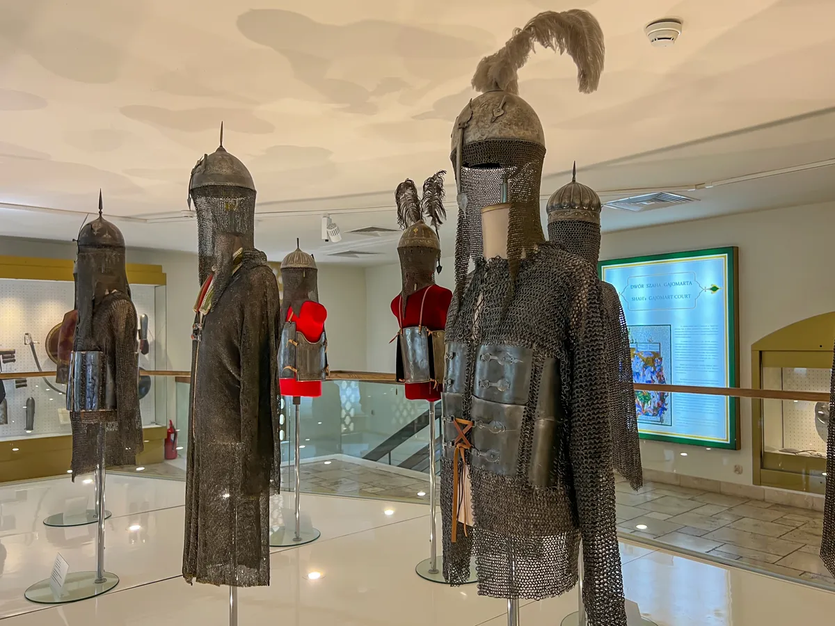 Fegyver és páncél kiállítás a Malborki várban.
