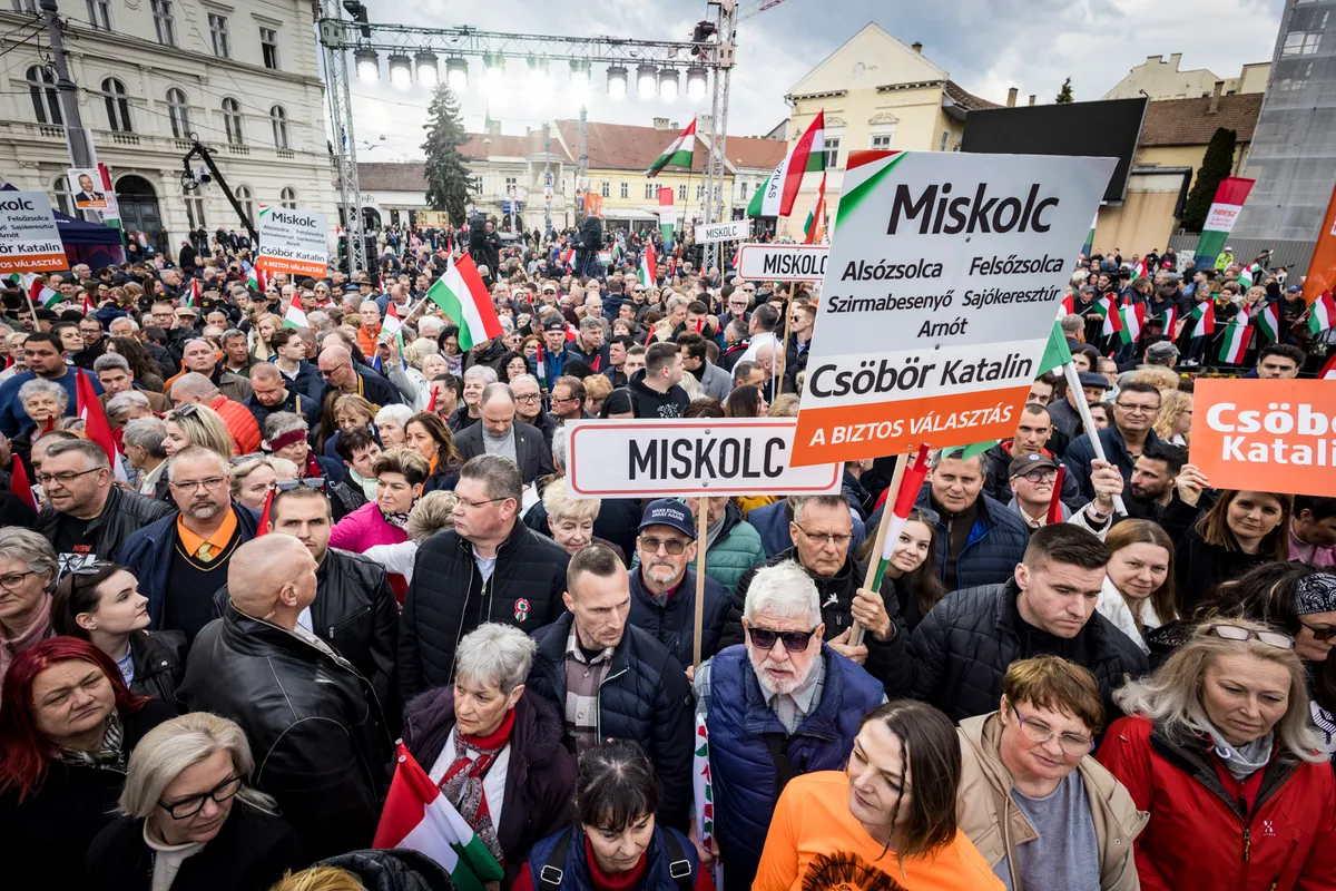 Orbán Viktor Országjárása: Miskolcon is hatalmas a tömeg