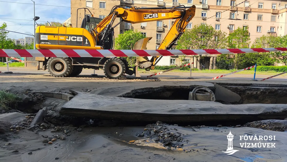 beszakadt a Róbert Károly körút