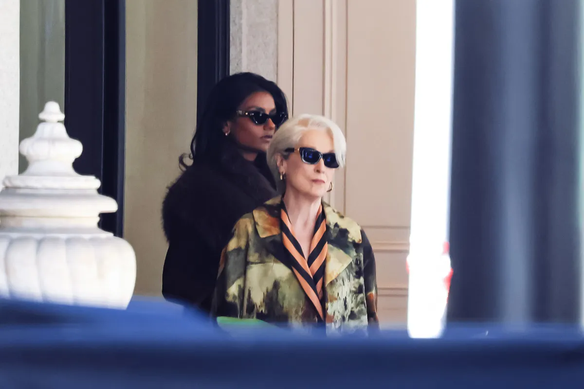 Milan, Filming For The Devil Wears Prada 2 Begins On The Set Of Palazzo Parigi.