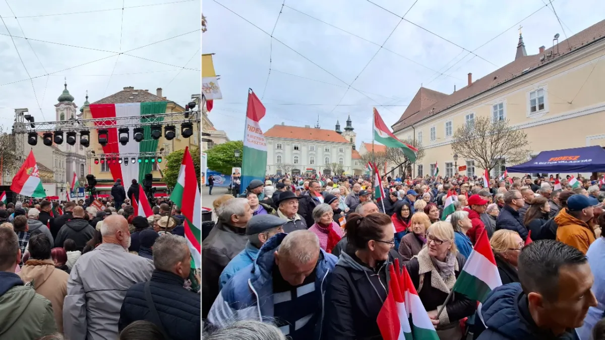 Országjárás: már most óriási a tömeg, így várják Orbán Viktort Székesfehérváron