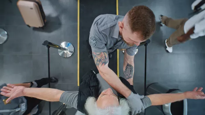 Kínos percek a reptéri biztonsági ellenőrzésnél