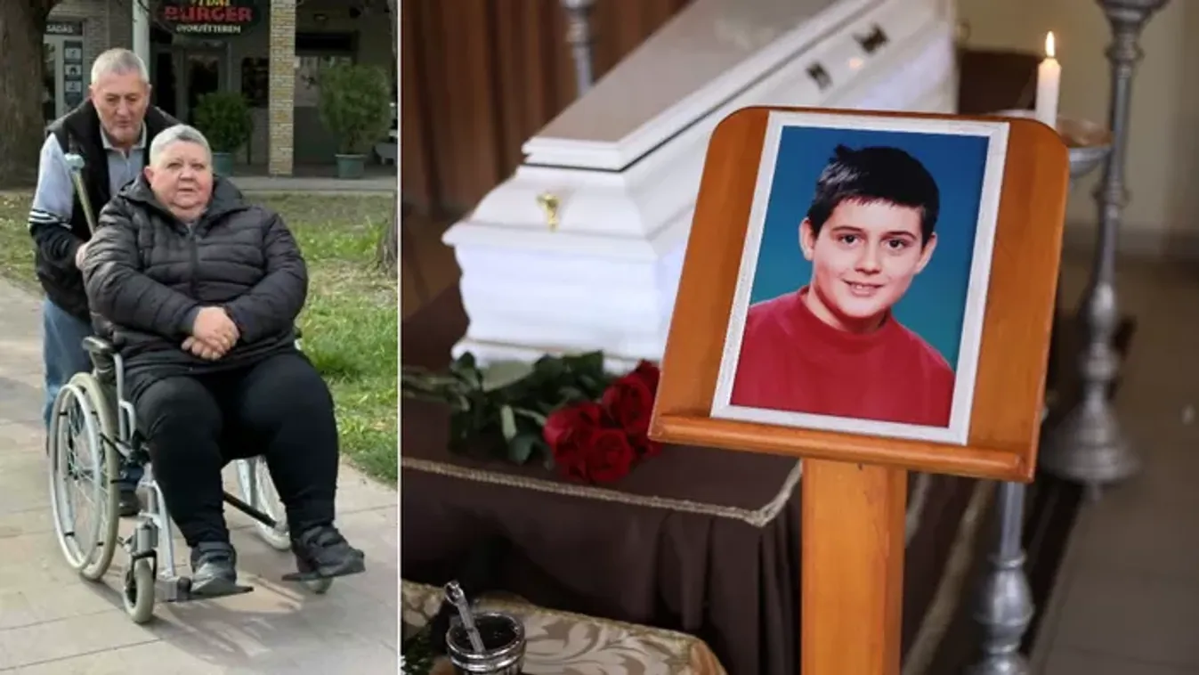 Meggyilkolt fiuk fotójával érkeztek meg a bíróságra Till Tamás szülei