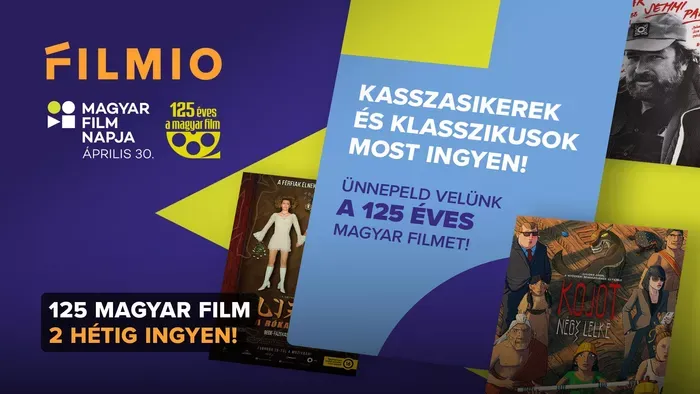 125 év, 125 ingyenes film a Magyar Film Napjára a FILMIO-n