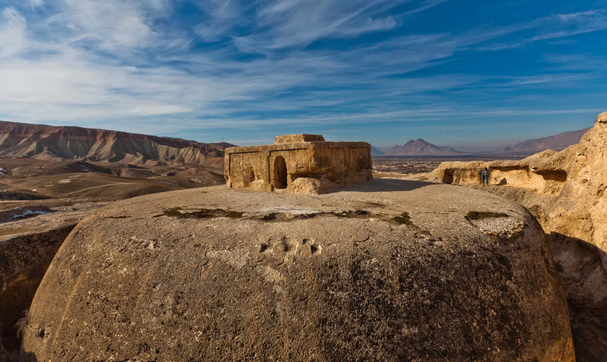 Takht-e Rostam sztúpája Afganisztánban.