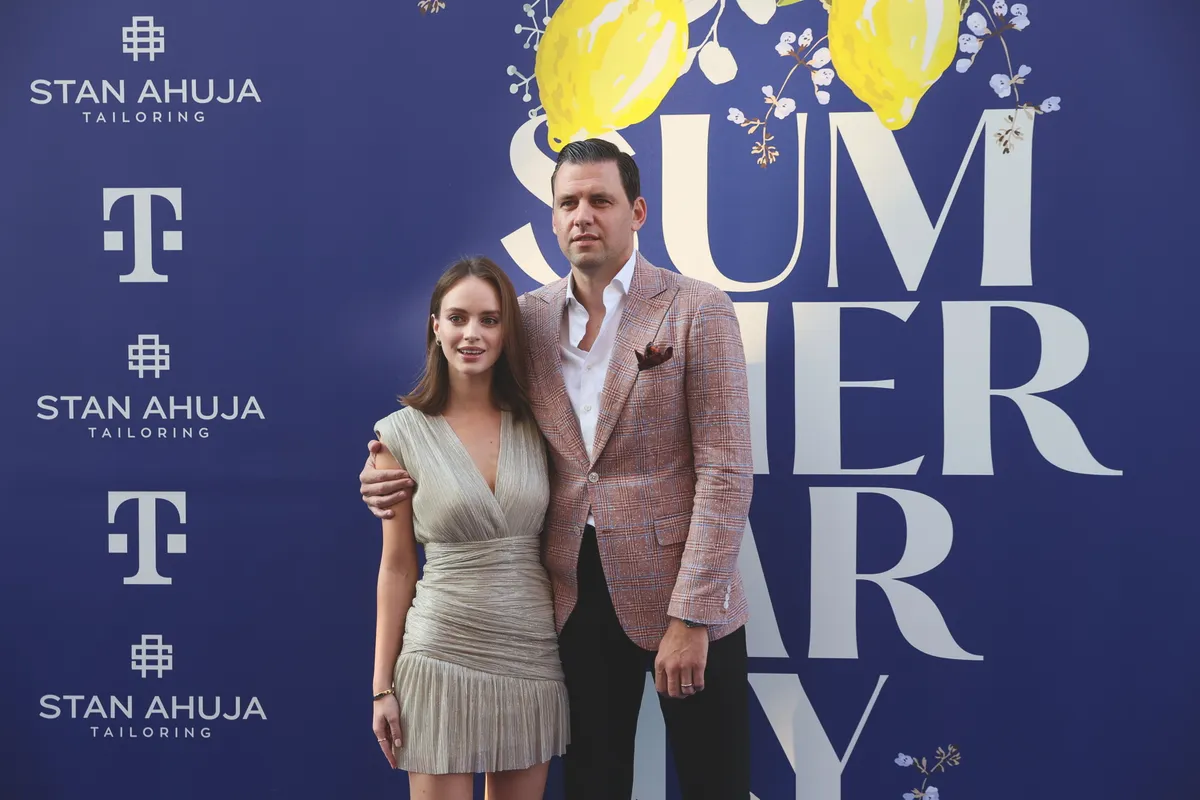 Szalai Ádám és felesége, Krista Tcherneva modell-színésznő