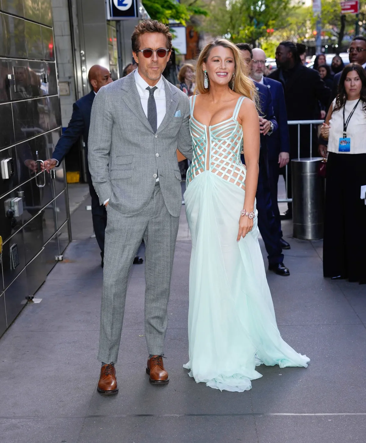 Blake Lively és Ryan Reynolds a Még egy kis szívesség premierjén. 