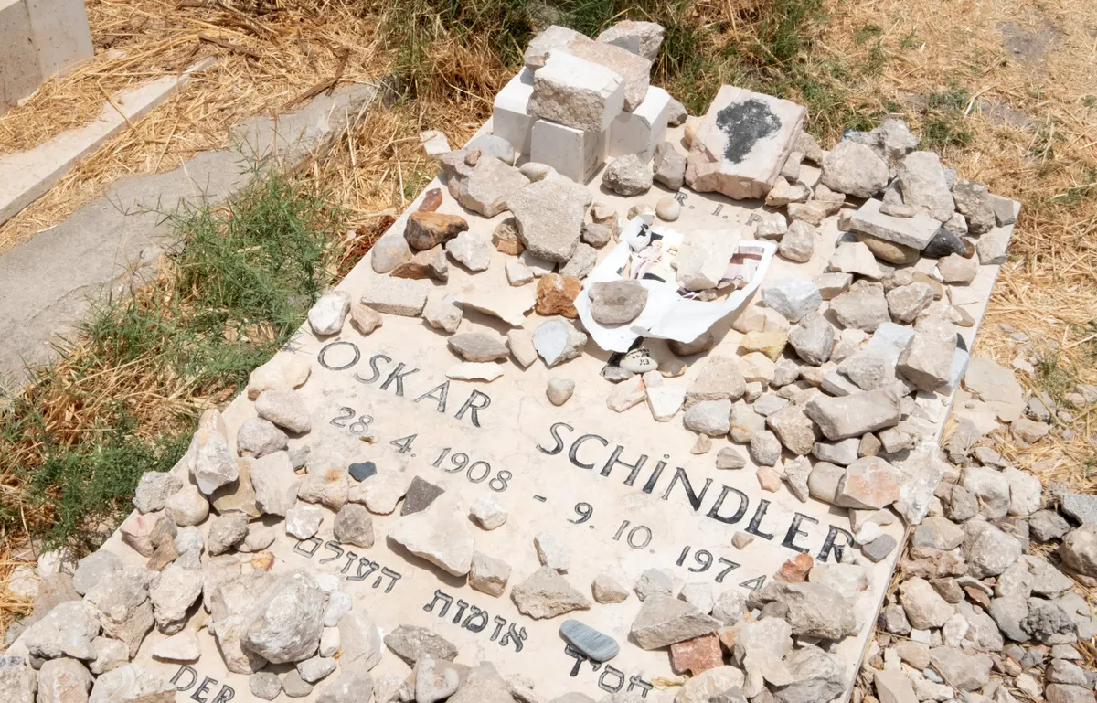 Oskar Schindler sírja Izraelben.