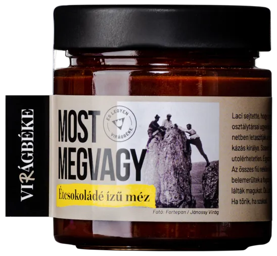 Virágbéke étcsokoládé ízű méz