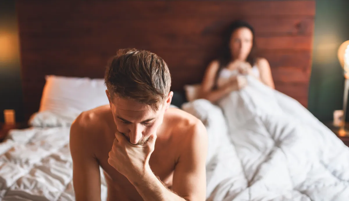A,Lover,Couple,Lies,In,Bed,,No,Sexual,Desire.,Men