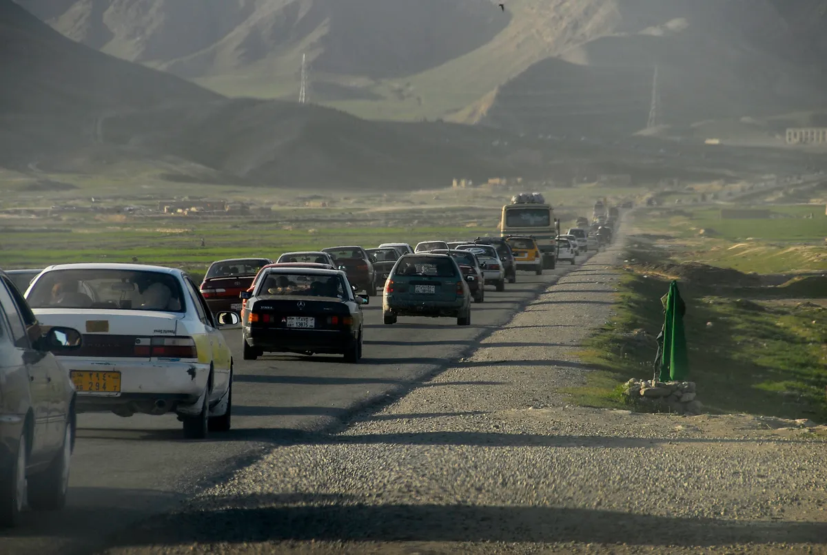 A Selyemút nyomvonala a modern korban Afganisztánban és Pakisztánban.