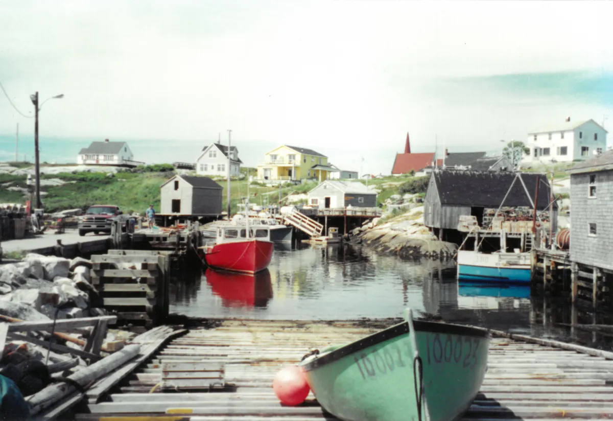 A kanadai Peggy's Cove csendes halászfalvai.