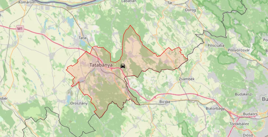Baleset történt Tatabánya térségében, mentőhelikopter is érkezett a helyszínre