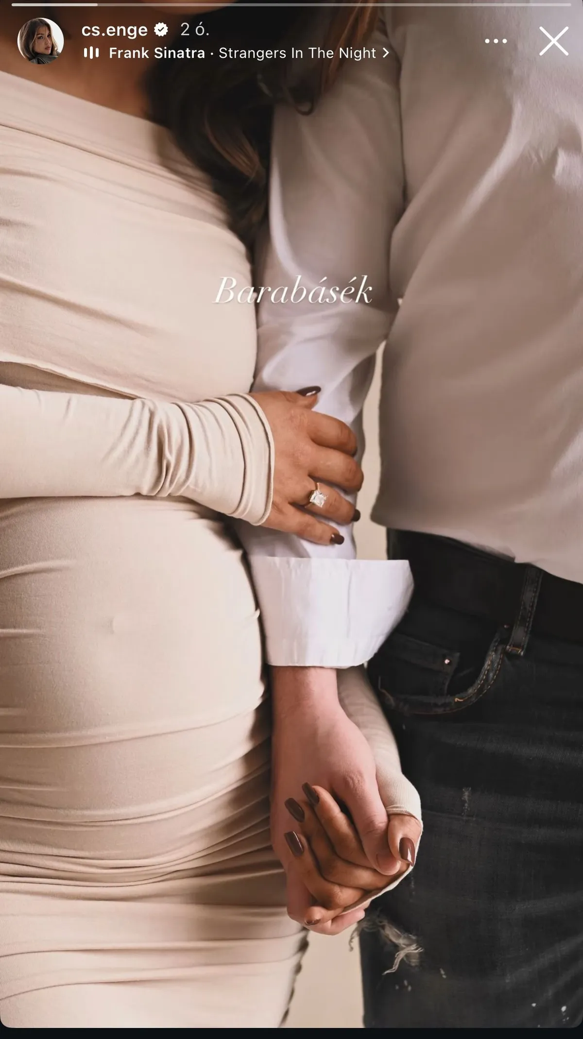 Horváth Csenge titokban férjhez ment.