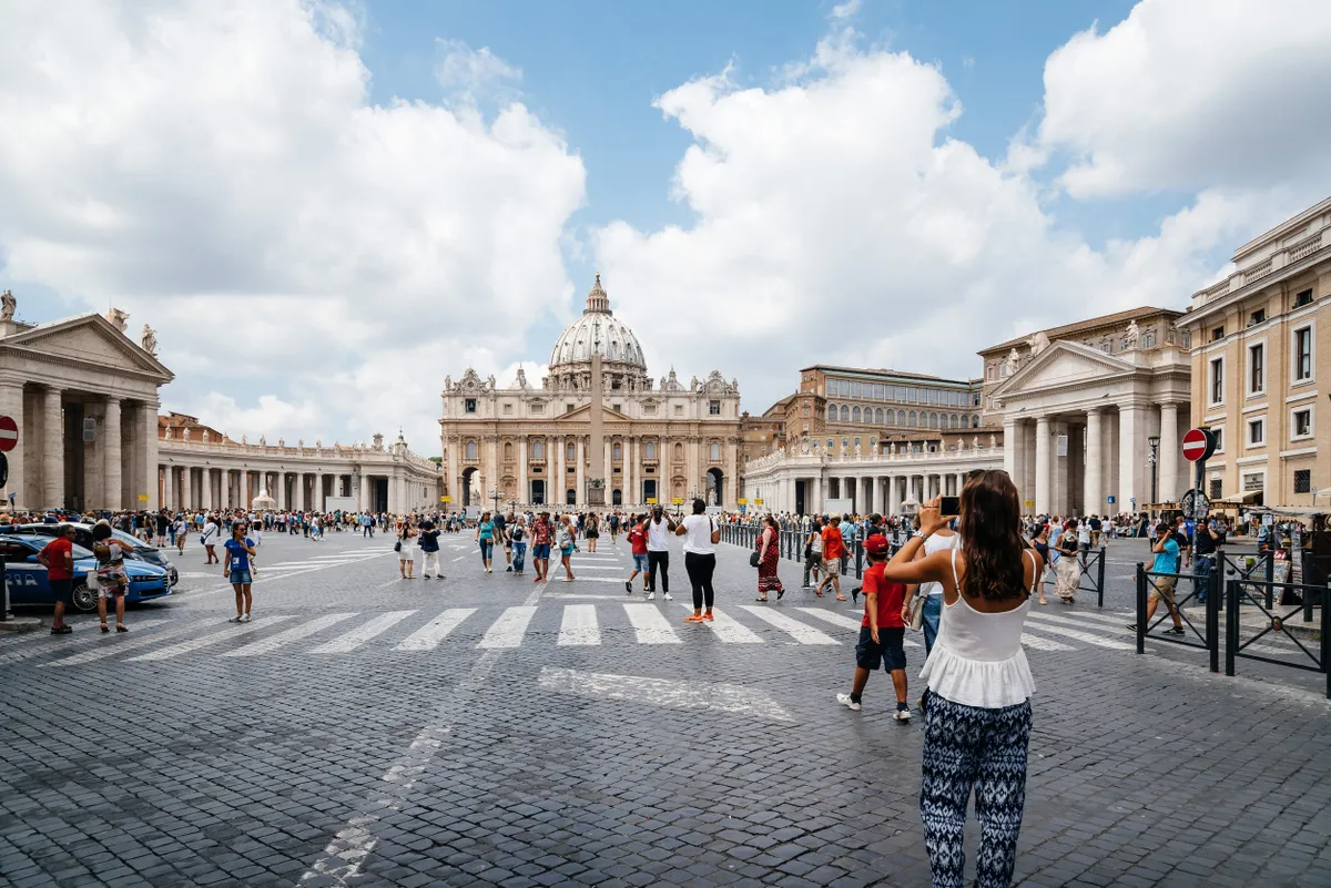 Tipikus magyar turista Rómában.
